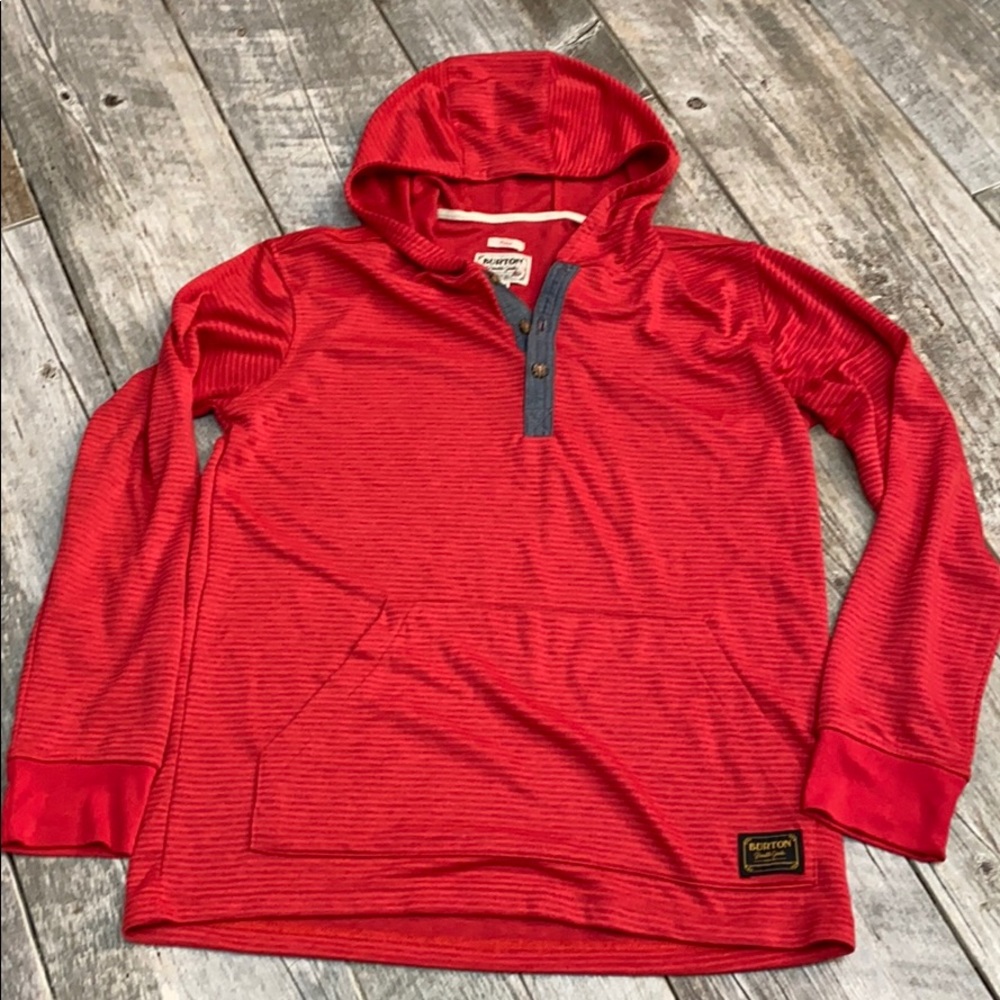Burton - Durable Goods 3 Button Pullover Hoodie L